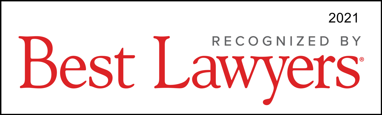 Recognized by best Lawyers 2021