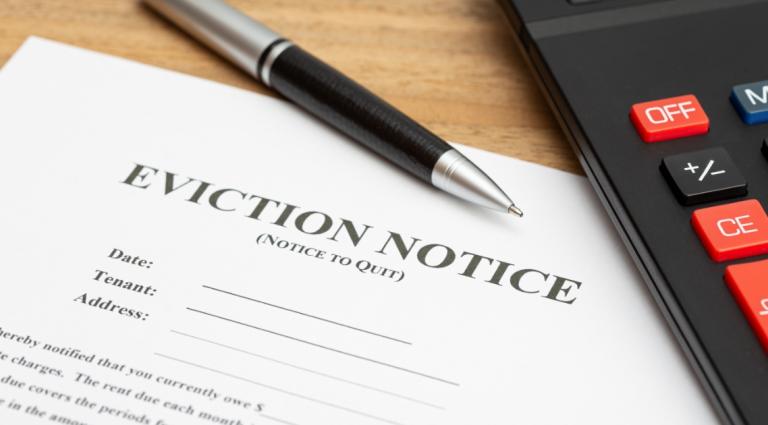eviction notice paper