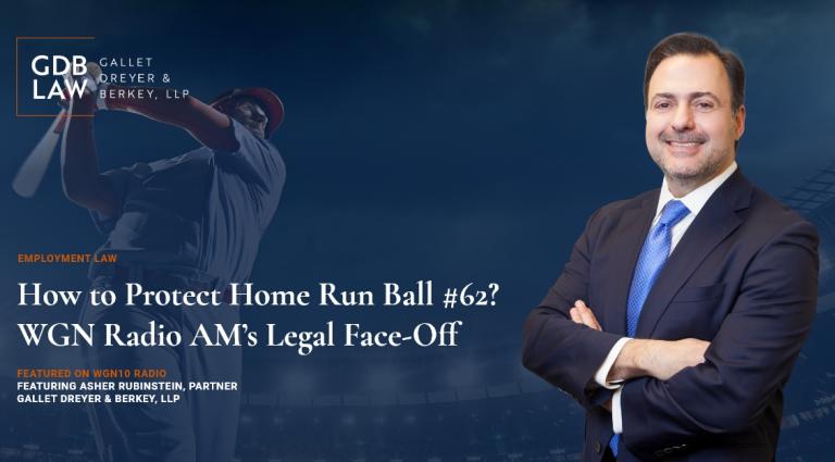 Asher Rubinstein in front of a baseball being hit representing Aaron Judge's 62nd homerun