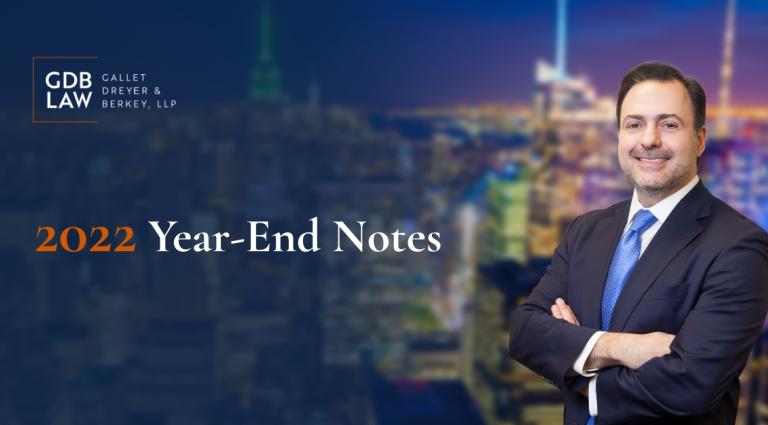 Asher Rubinstein End of Year Memo 2022