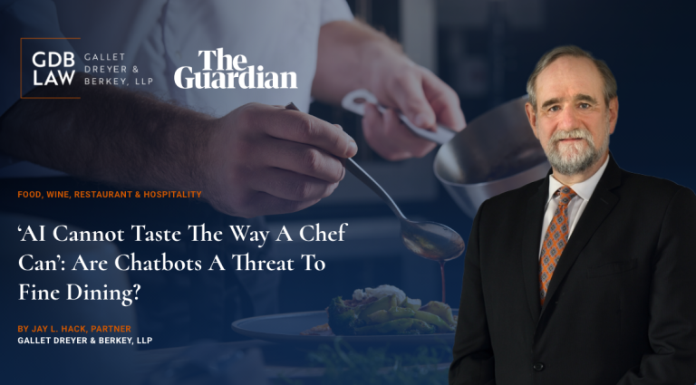 Jay L. Hack in The Guardian Feature " ‘AI cannot taste the way a chef can’: are chatbots a threat to fine dining?"