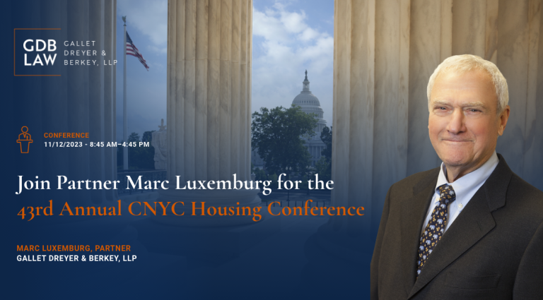 Marc Luxemburg Speaks at 43rd CNYC Housing Confc. Nov. 12th