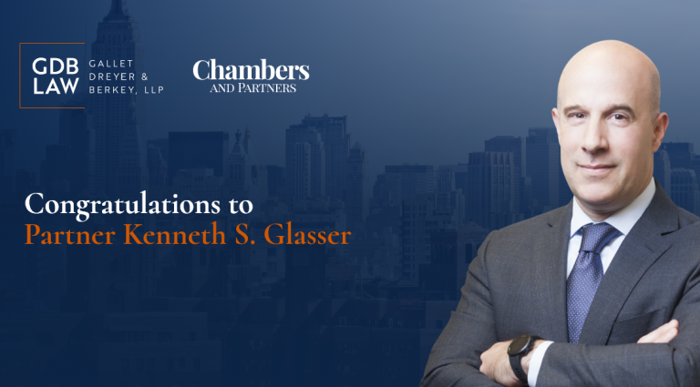 Partner Kenneth Glaser Named in Chambers' 2024 Rankings as a Leading Attorney in Family/Matrimonial Law for High Net Worth Clients