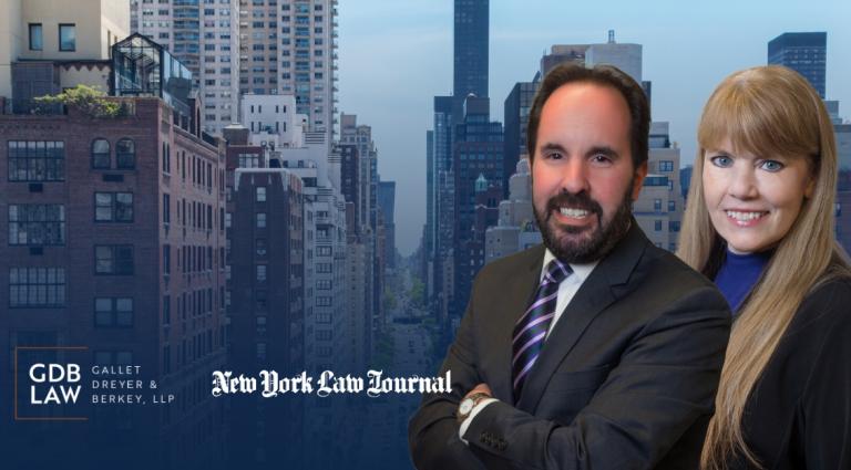 Scott Smiler and Michelle Quinn article published in NYLJ